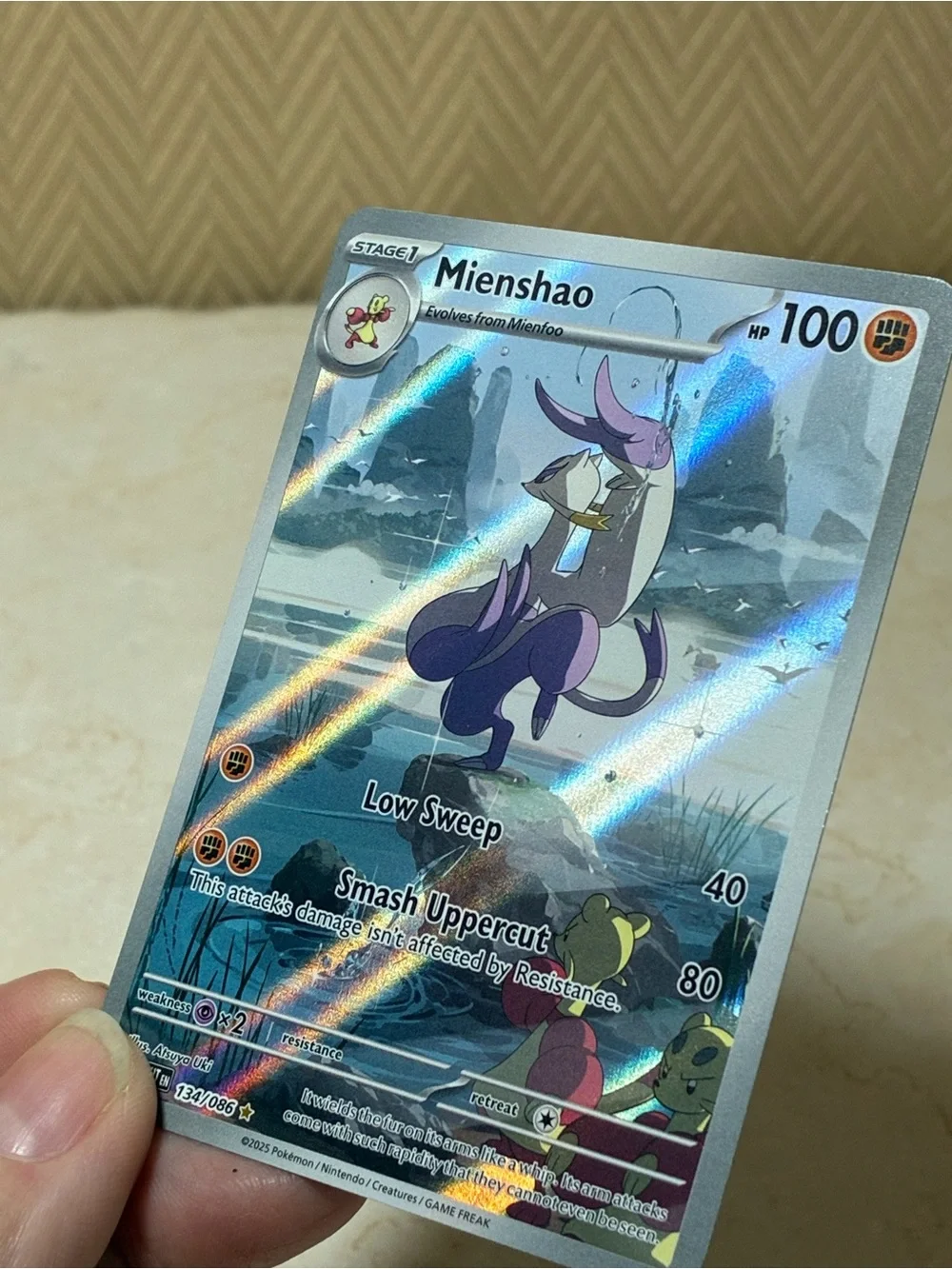 Mienshao Card - Purple Artwork Collectible